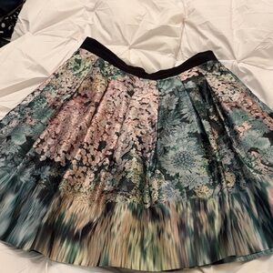 Ted Baker Multicolor Floral A-Line Skirt